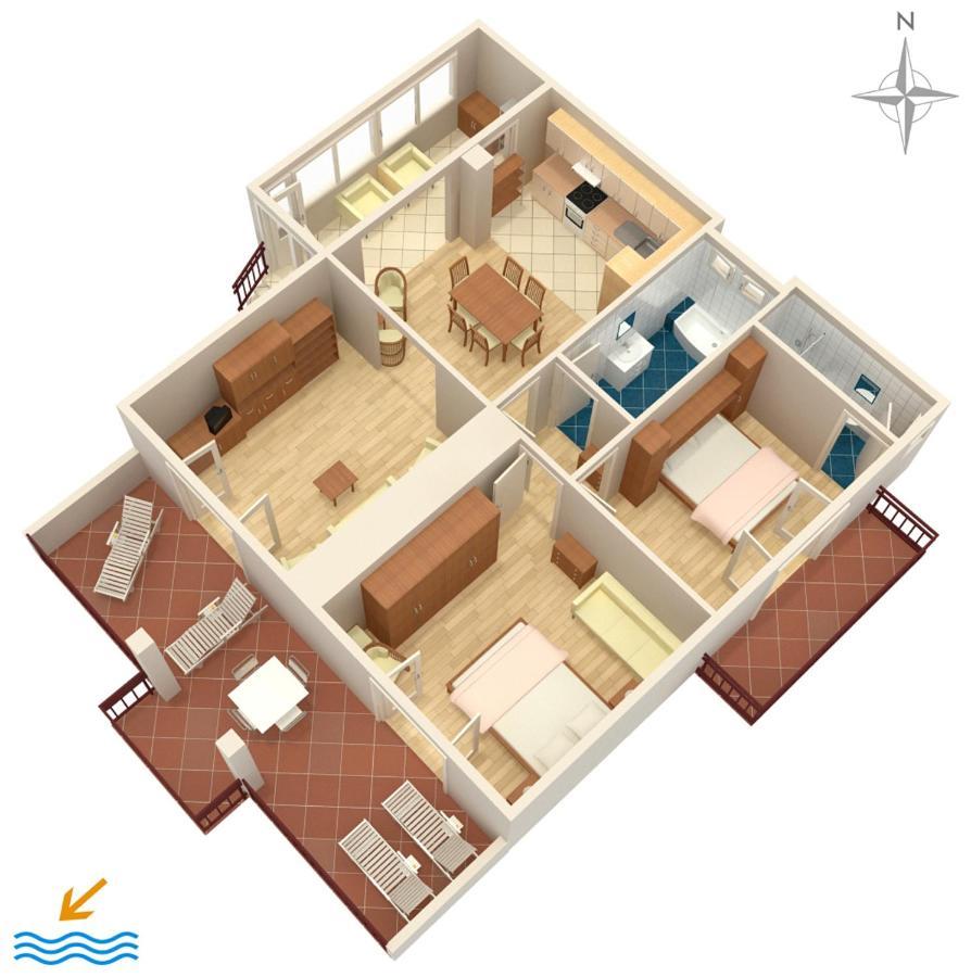 Apartments By The Sea Podgora, Makarska - 2615 Zewnętrze zdjęcie