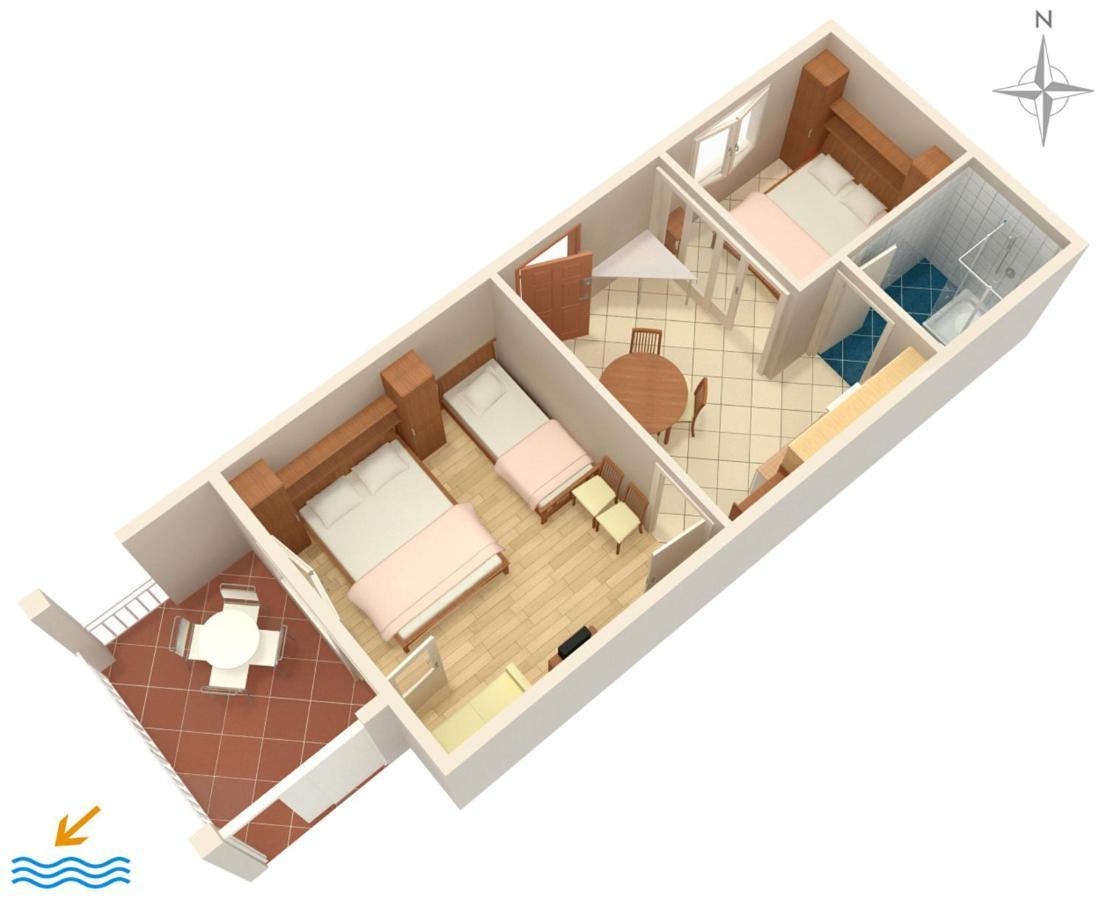 Apartments By The Sea Podgora, Makarska - 2615 Zewnętrze zdjęcie